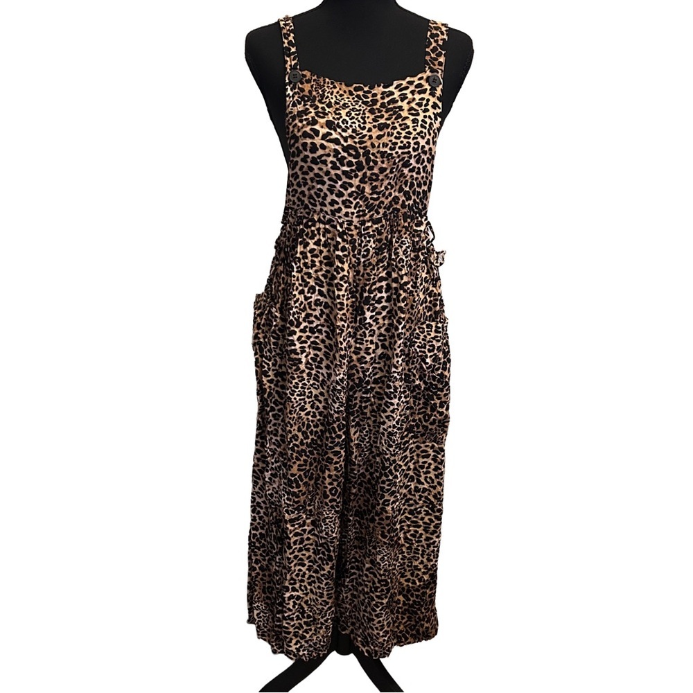 ASOS Petite Leopard Print Cropped Jumpsuit 8P